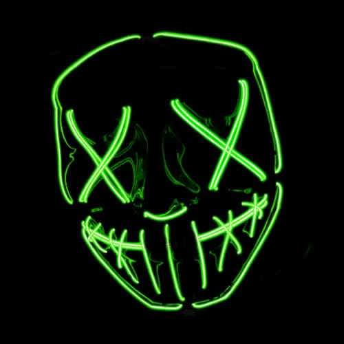 Original Cup Masque LED La Purge® | Nightmare Vert | Qualité