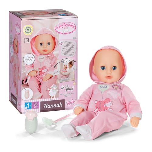 Baby Annabell Hannah Joue avec Moi, poupée pour bébé avec 5 