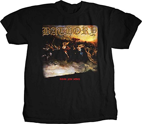 BATHORY - Bathory - Sang Feu Homme Mort T-shirt, Large, Blac
