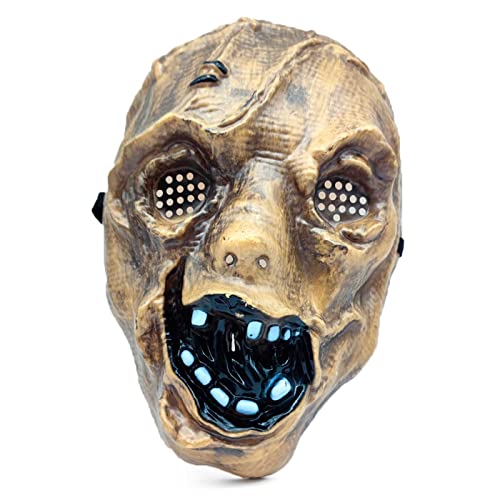 Masque Épouvantail Halloween Marron