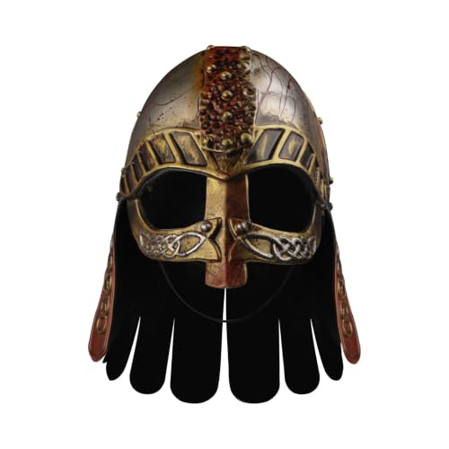 FakeFace Casque Viking Adulte Style Médiéval Renaissance en 