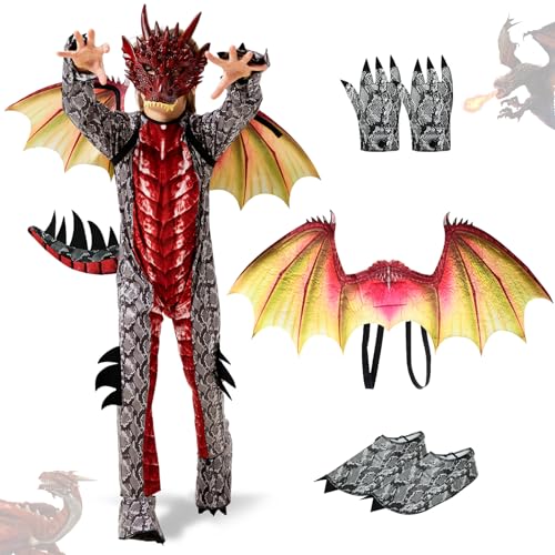 Ulikey Deguisement Dragon Enfant, Costume Carnaval Enfant Ga