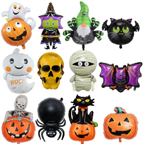 Ballons Halloween XXL Aluminium 12pcs