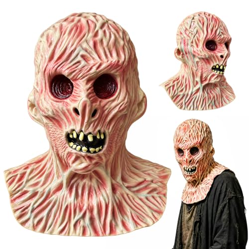 Homgaty Masque dHalloween horreur pour homme, masque effraya