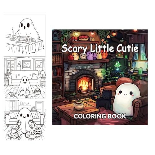 Livre de Coloriage Fantôme 40 Pages dActivités Effrayantes A