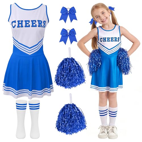 UJBVCX Deguisement Pompom Girl, Uniforme de Pompom Girl, Cos