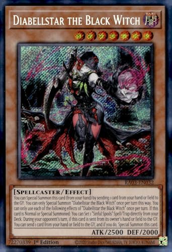 Diabellstar The Black Witch (Secret Rare) - RA03-EN032 - Sec
