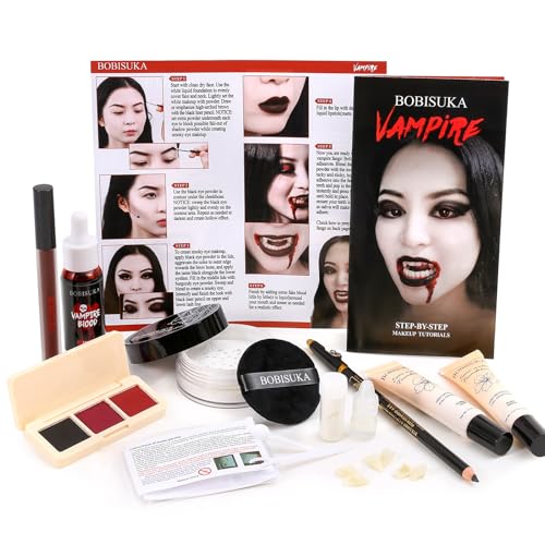 BOBISUKA Kit de Maquillage Halloween Vampire