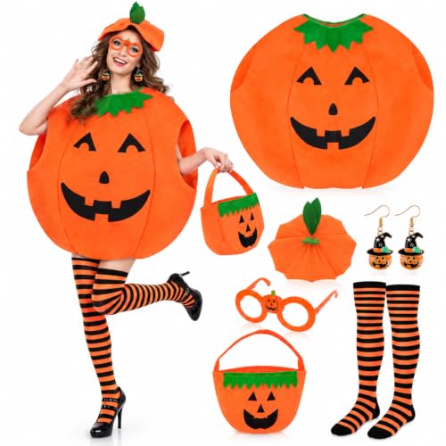 Costume Citrouille Halloween Adulte 6pcs