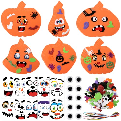 Lot de 24 citrouilles dHalloween pour enfants, kits de décor