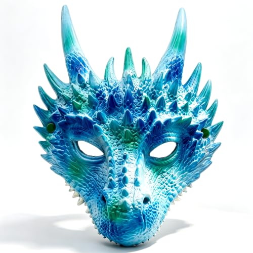 ZesGlyxyr Halloween Masque de Dragon, Réaliste Masque de Dra