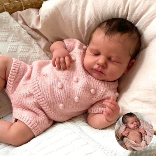 Anano Bebe Reborn Fille Silicone Plein Corps 50cm Poupee Reb