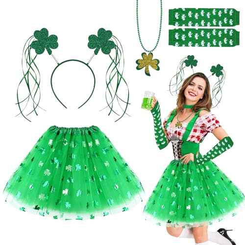 Ntwdby 4 Pièces St.Patricks Day Parade Costume Accessoires S