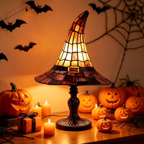 HUIKUANGEU Lampe Chapeau de Sorcière,Lampe Rétro Artisanal e