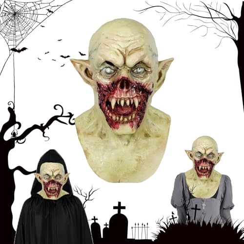 Efymosce Masque Halloween Vampire, Masque Horreur Realiste V