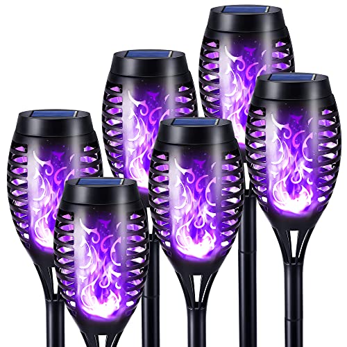 Geemoo Lumiere Flamme Solaire Exterieure 6 Pack Etanche Lamp