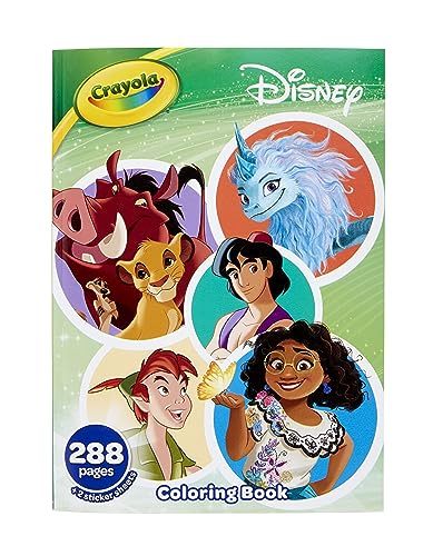 Crayola - Livre de coloriage danimation Disney avec feuilles