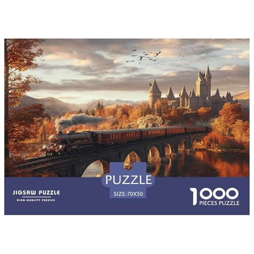 70x50cm/1000pcs Poudlard Express, château Jigsaw Puzzles À F