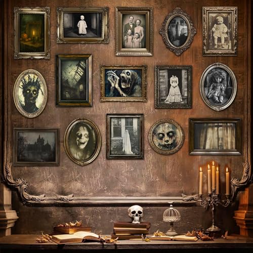 Benjia 15 Cadres Photo Halloween Gothique Hantée Horreur, Im