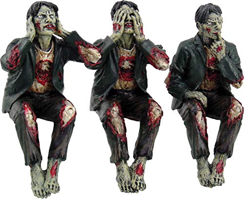 Nemesis Now Figurine de Zombies en résine Noir 10 cm
