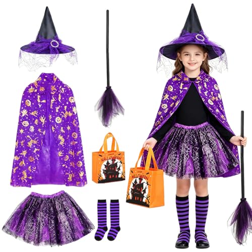 Déguisement Sorcière Enfant Violet