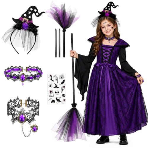 TOYTOPIE Déguisement Halloween Sorcière Costume Fille, Costu