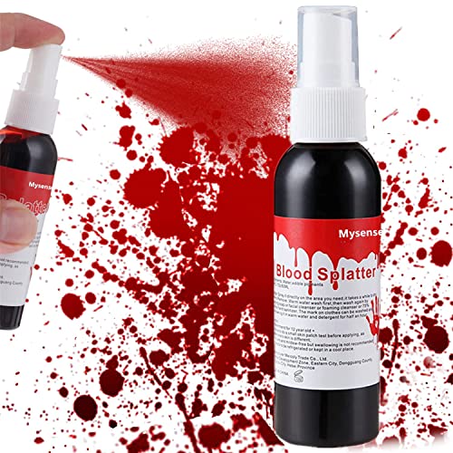 Mysense Spray de maquillage faux sang 60 ml pour Halloween,