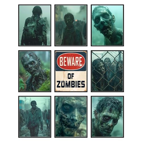 BigWig Prints Lot de 9 affiches de zombies - Images de zombi