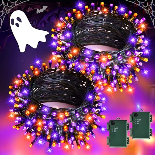 Guirlande Lumineuse, Lumières dHalloween 2 pièces 5M 50LED I