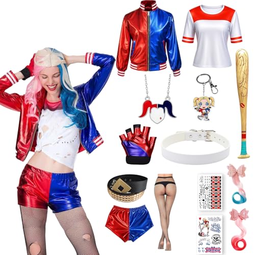 Costume Harley pour femme, ensemble de 13 pièces pour Hallow