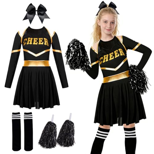 Déguisement Pom-pom Girl Enfant Noir