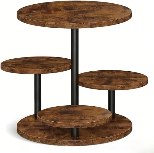 KAHEIGN 4 Niveaux Présentoir à Cupcakes en Bois, 30CM 360° R