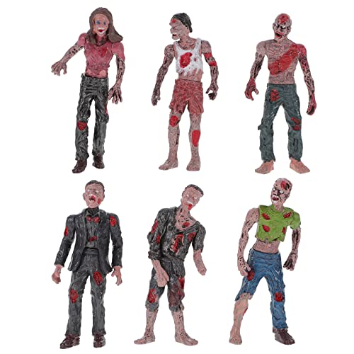 BESTonZON Figurines daction Zombie 6 Pièces Jouets Effrayant