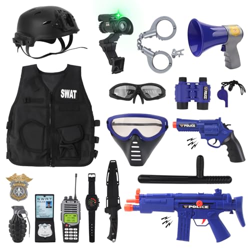 deAO Jeux De Rôle De Police Deguisement, Enfant Policier Cos