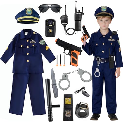 Deguisement Policier Enfant, Police Déguisement Costume Poli