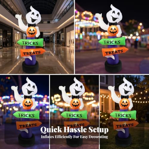 predolo Déco Halloween Lumineuse Gonflable à Brancher Person