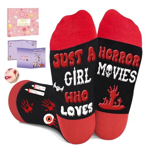 Amosking Cadeaux de film dhorreur pour femme - Chaussettes d