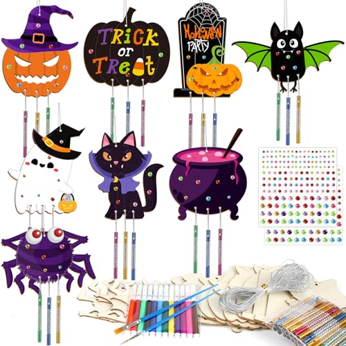 gisgfim Lot de 16 kits de carillon à vent dHalloween en form