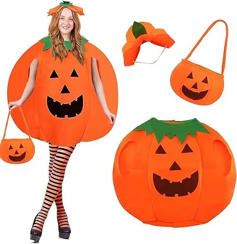 DERAYEE Deguisement Halloween Citrouille Adulte,Déguisement 