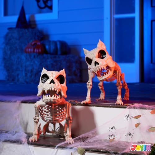 JOYIN Lot de 2 squelettes de Chien Pose-N-Stay Halloween en 