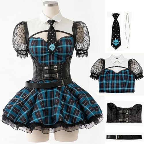 YOGLY Femme Déguisement Frankie Stein‌ Set Carnaval Hallowee