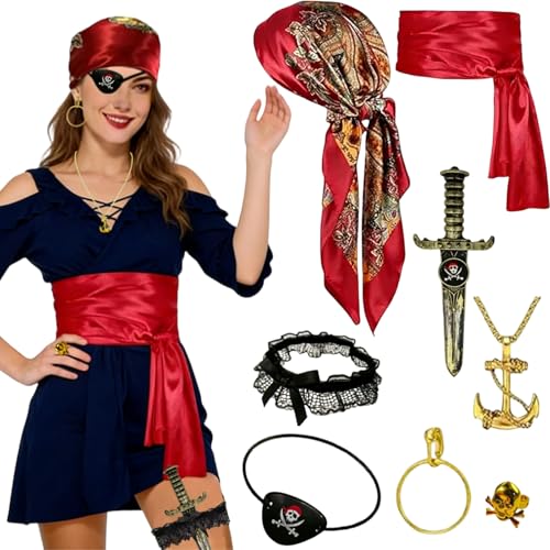 Kit Accessoires Déguisement Pirate Femme