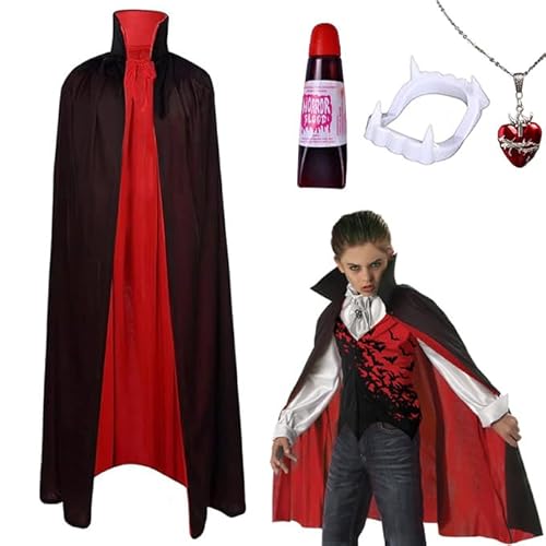 Yiantai Cape Vampire Enfants, 80cm Vampire Costume, Cape Vam