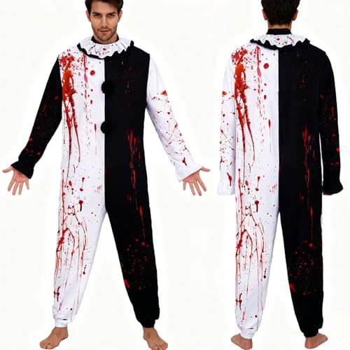 MeYuxg Costume de Terrifier - Costume de cosplay de clown - 