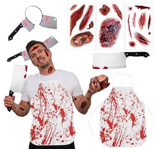 Costume Boucher Halloween Effrayant 6PCS