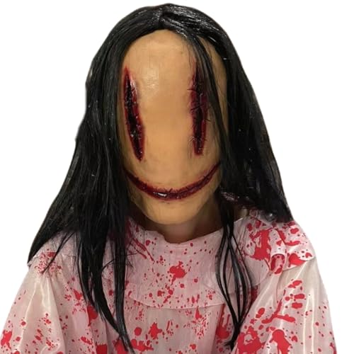 PILUZEAT Masque Démon Adulte Homme Femme Halloween Complet L