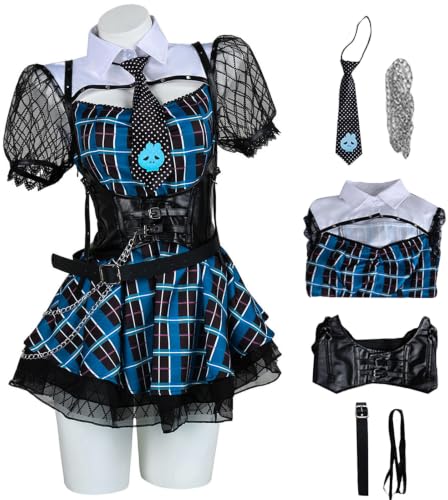 YOGLY Femme Déguisement Frankie Stein‌ Set Carnaval Hallowee