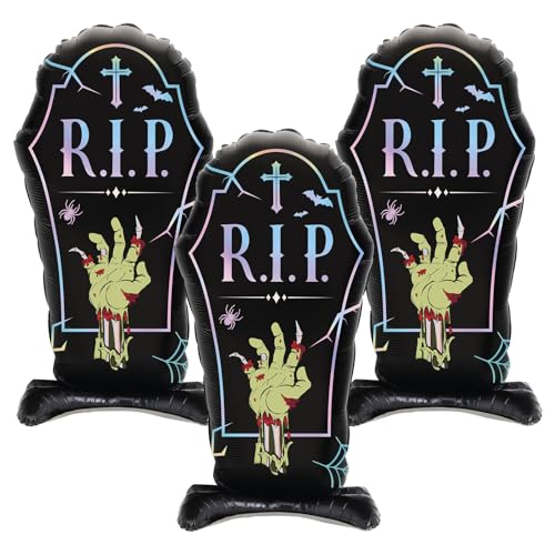 Lot 3 Ballons Cercueil Halloween XL