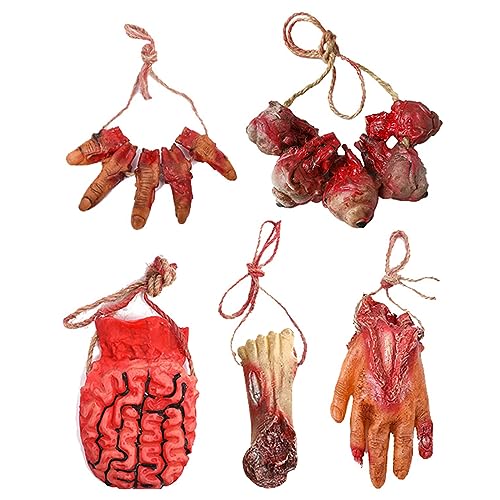 Forreen Halloween Party Prop, 5 Pcs Halloween Doigt Cassé Sy