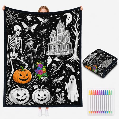 SHUZHENG Couverture de coloriage dHalloween à faire soi-même